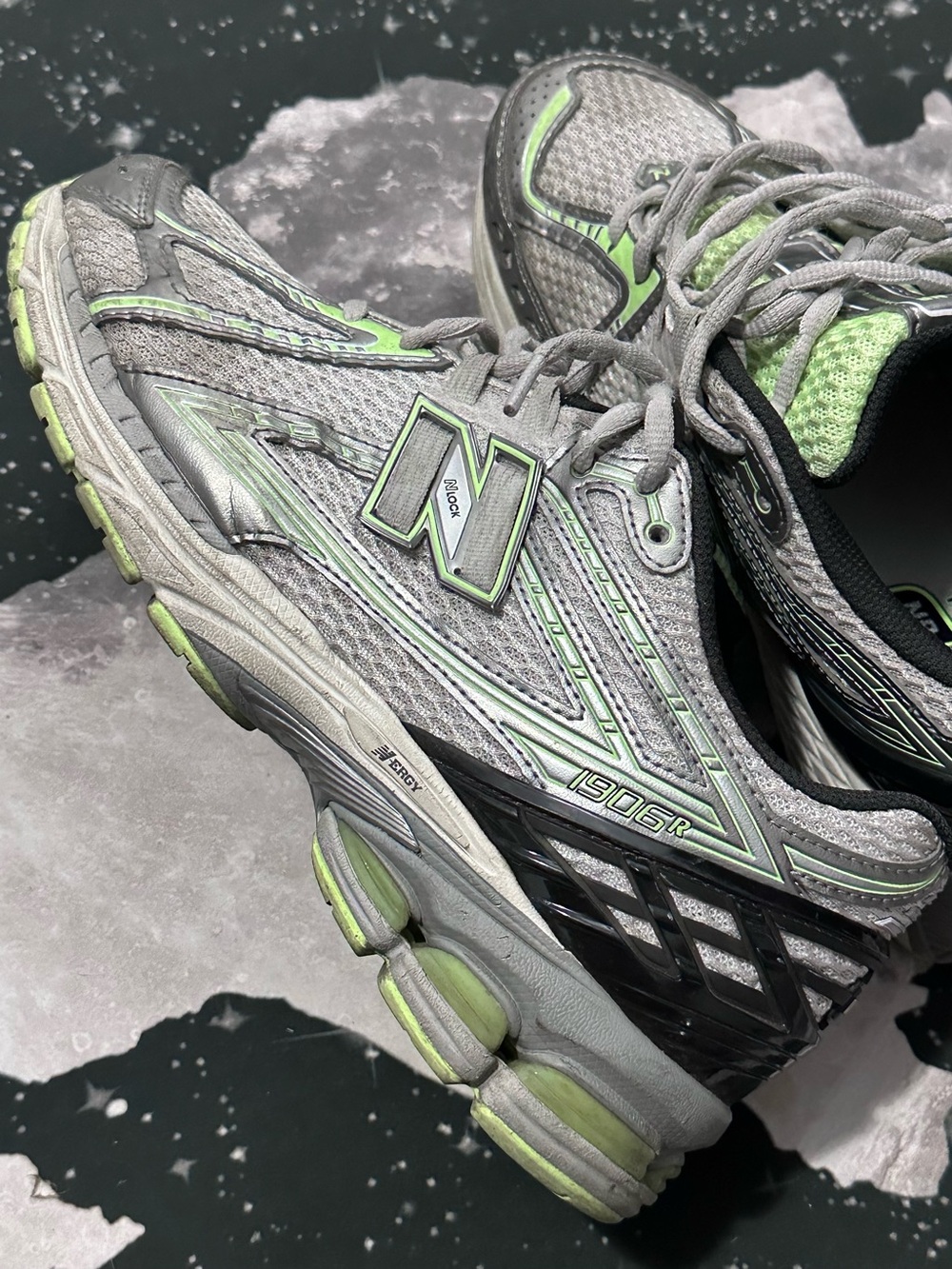 New Balance 1906R Metallic Mint Flash Sneakers